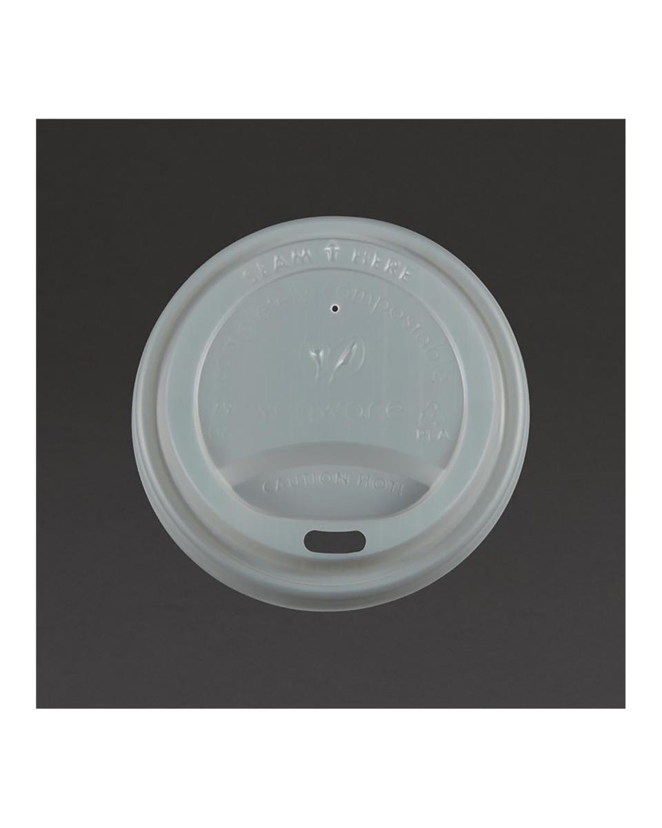 Deksel beker - 1000 stuks - Ø 7.9 x H 1 CM - Vegware - GH024