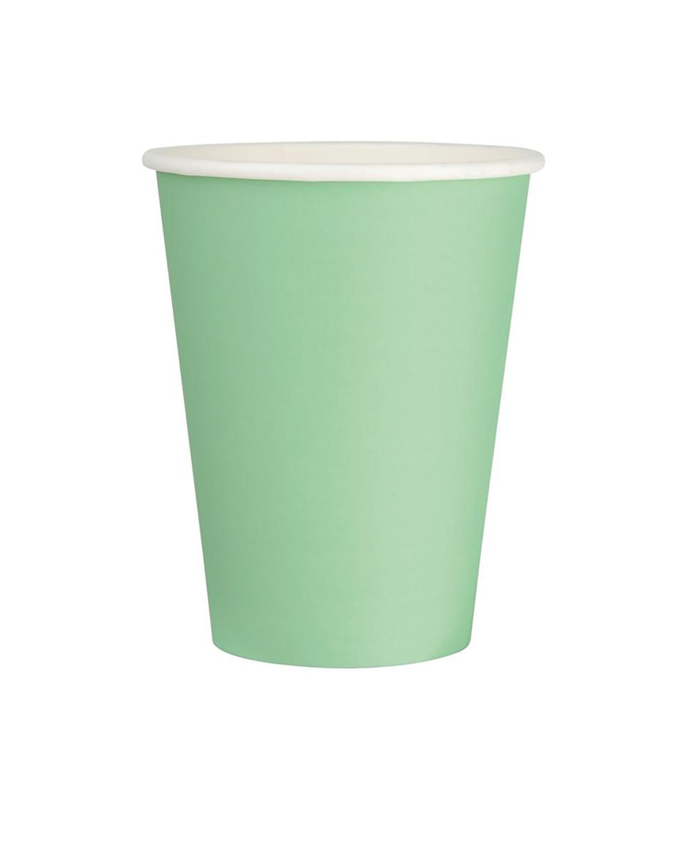 Wegwerp koffiebekers - 0.34 Liter - 1000 stuks - Turquoise - H 11 CM - Fiesta - GP404
