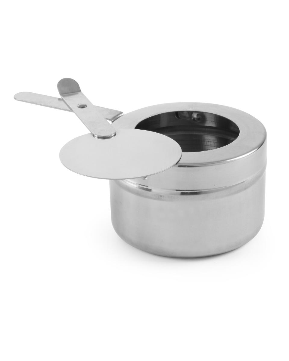 Houder voor blikje brandpasta - RVS - H 6 X 9 CM - Hendi - 470527