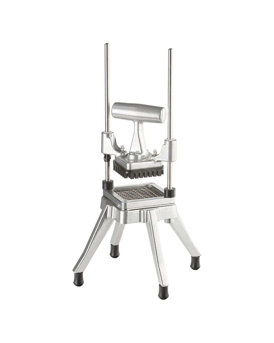 Fritessnijder - Aluminium - Mes en rails van RVS - 9.5 x 9.5 mm - Promoline