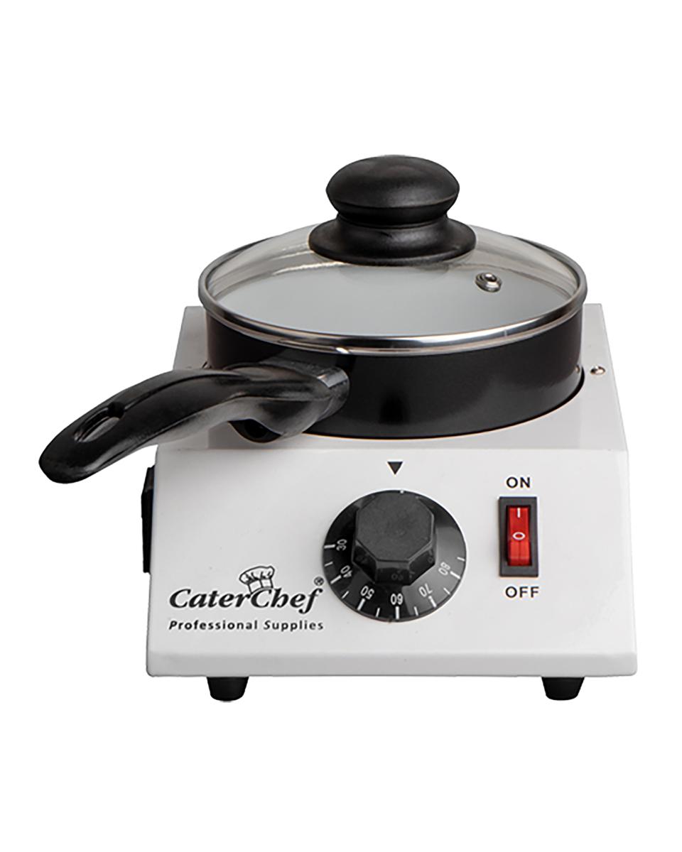 Chocolade Warmer - H 15.8 x 16.8 x 22.8 CM - 1 KG - 220 - 240 V - 40 W - RVS - 1.25 Liter - +30°C / +80°C - Caterchef - 921530