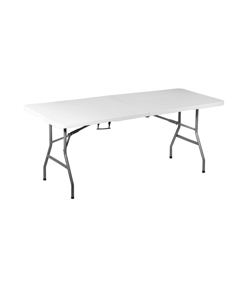 Tafel inklapbaar - 183 x 75 x  H 74  CM - Wit / Grijs - Promline