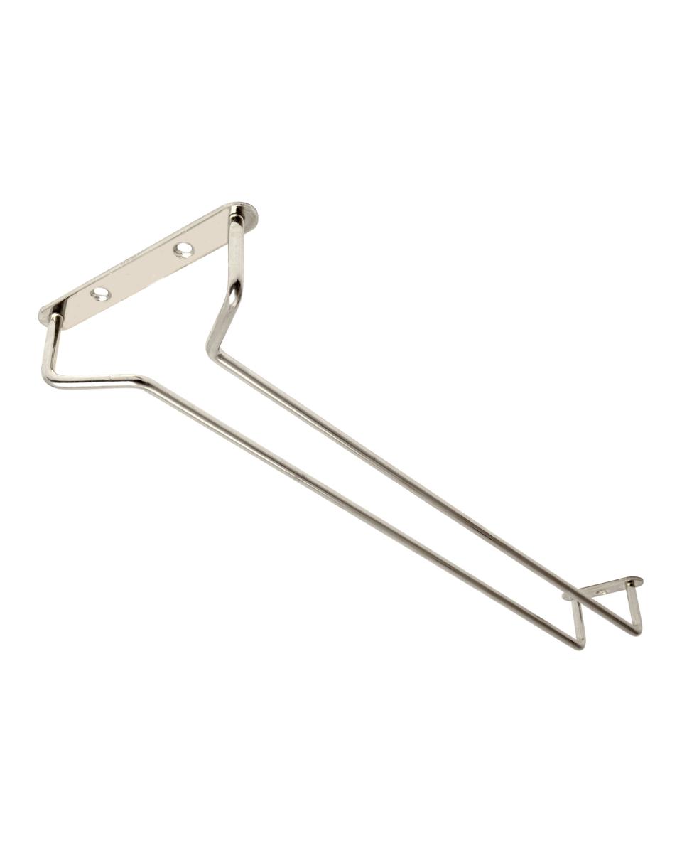 Glasophangrek - 30 CM - Enkel - Chroom - 2 Stuks - Bar Professional - GBC3014