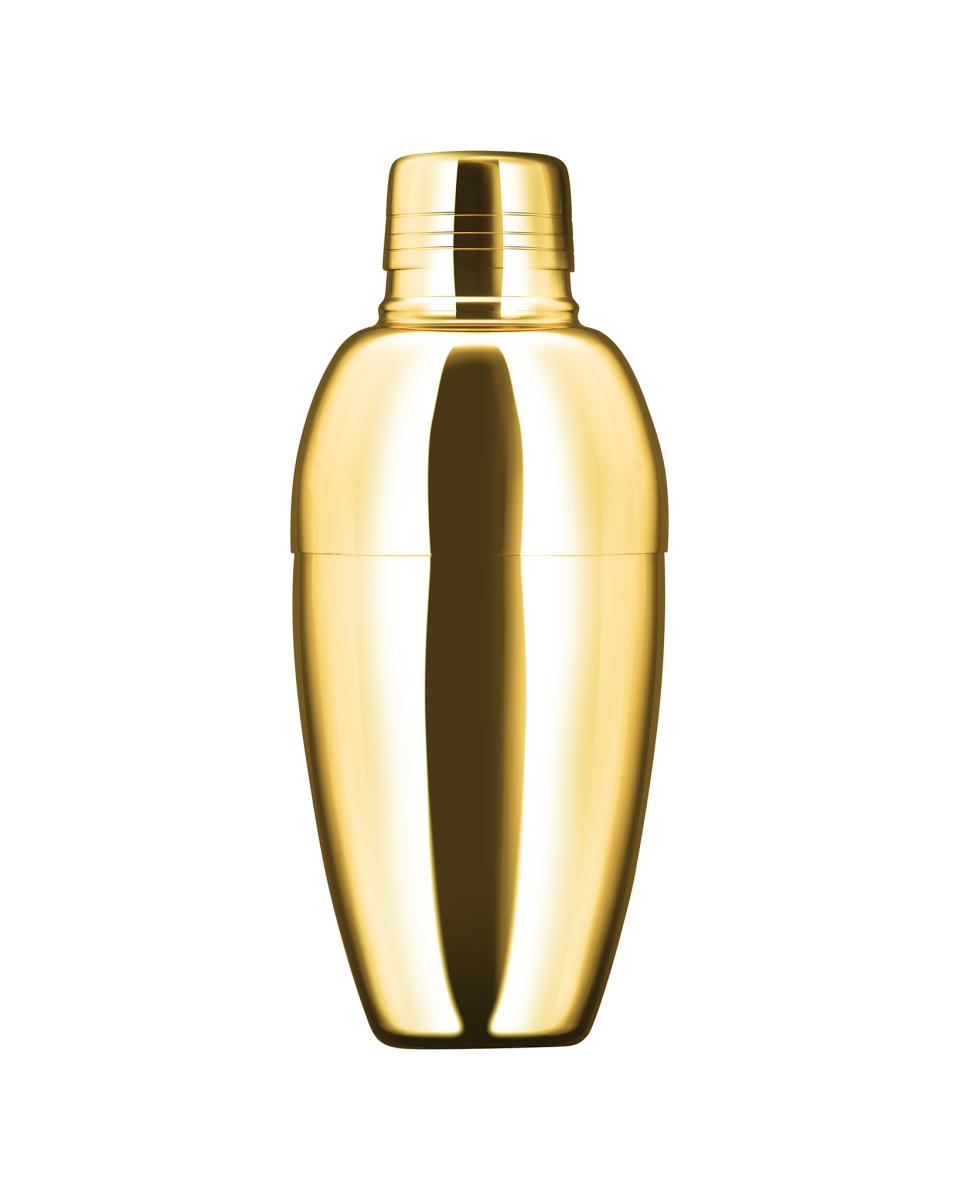 Cocktailshaker - 3-delig - 500 ML - Goud - Bar Professional - CKSG500