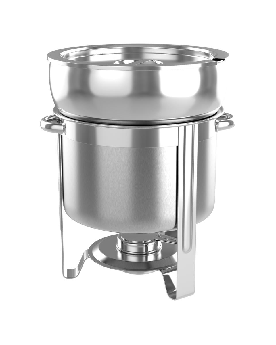 Chafing dish - Rond - T.b.v. soep - 11 Liter - Promoline