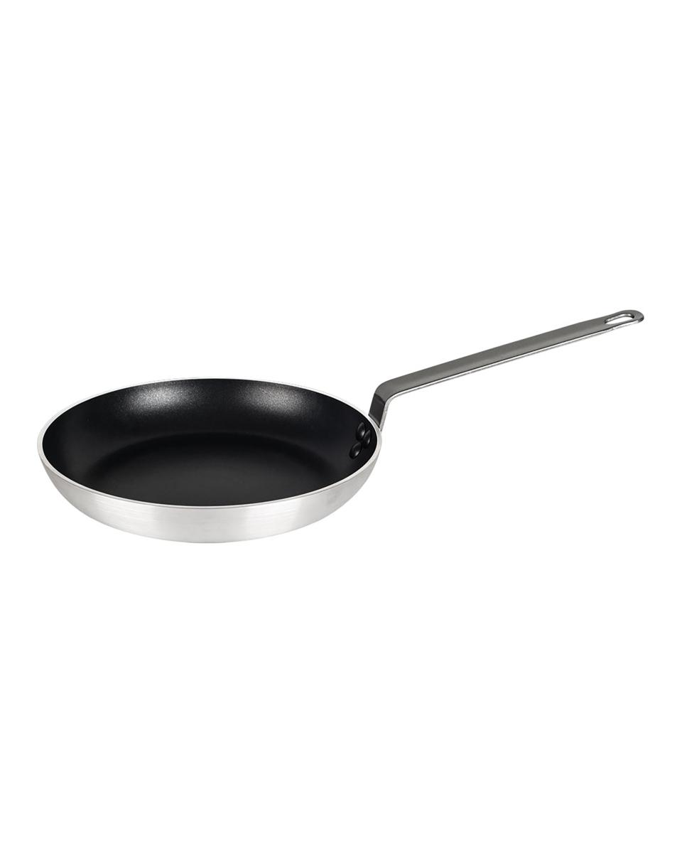 Koekenpan - Ø24 x H 4.5 CM - Aluminium - Platinum Teflon - Inductie - 2 Liter - Promoline