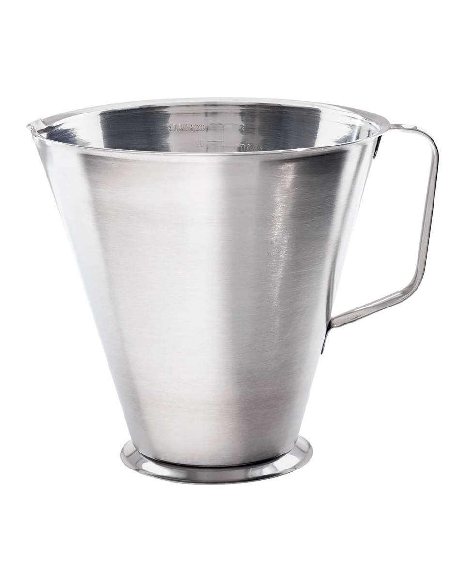 Maatbeker - 2 Liter - RVS - Promoline