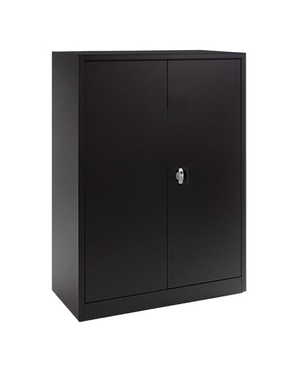 Dossierkast - Zwart - H 120 x 92 x 42 CM - Met slot - FLC