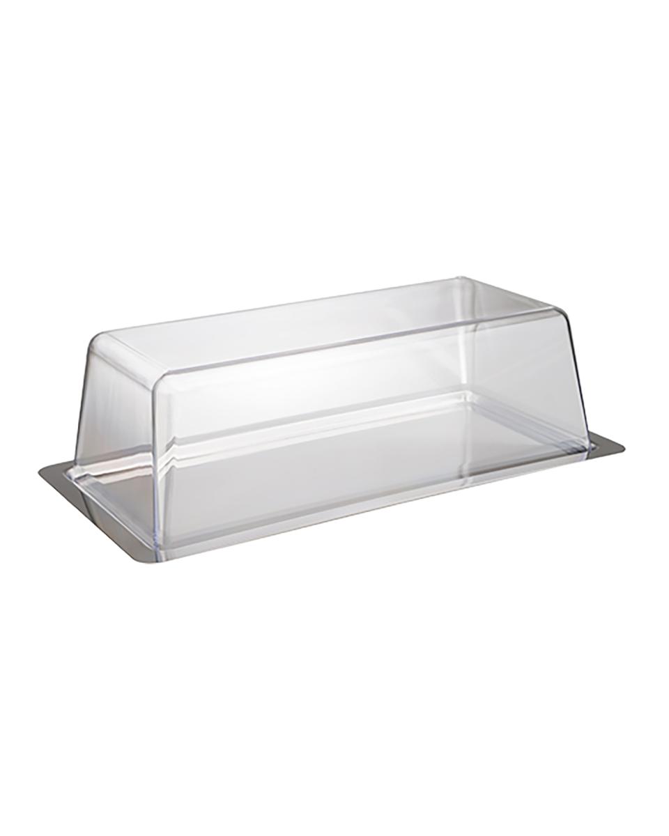 Taartstandaard - H 10 x 33 x 17 CM - 0.52 KG - RVS 18/0 - 130176