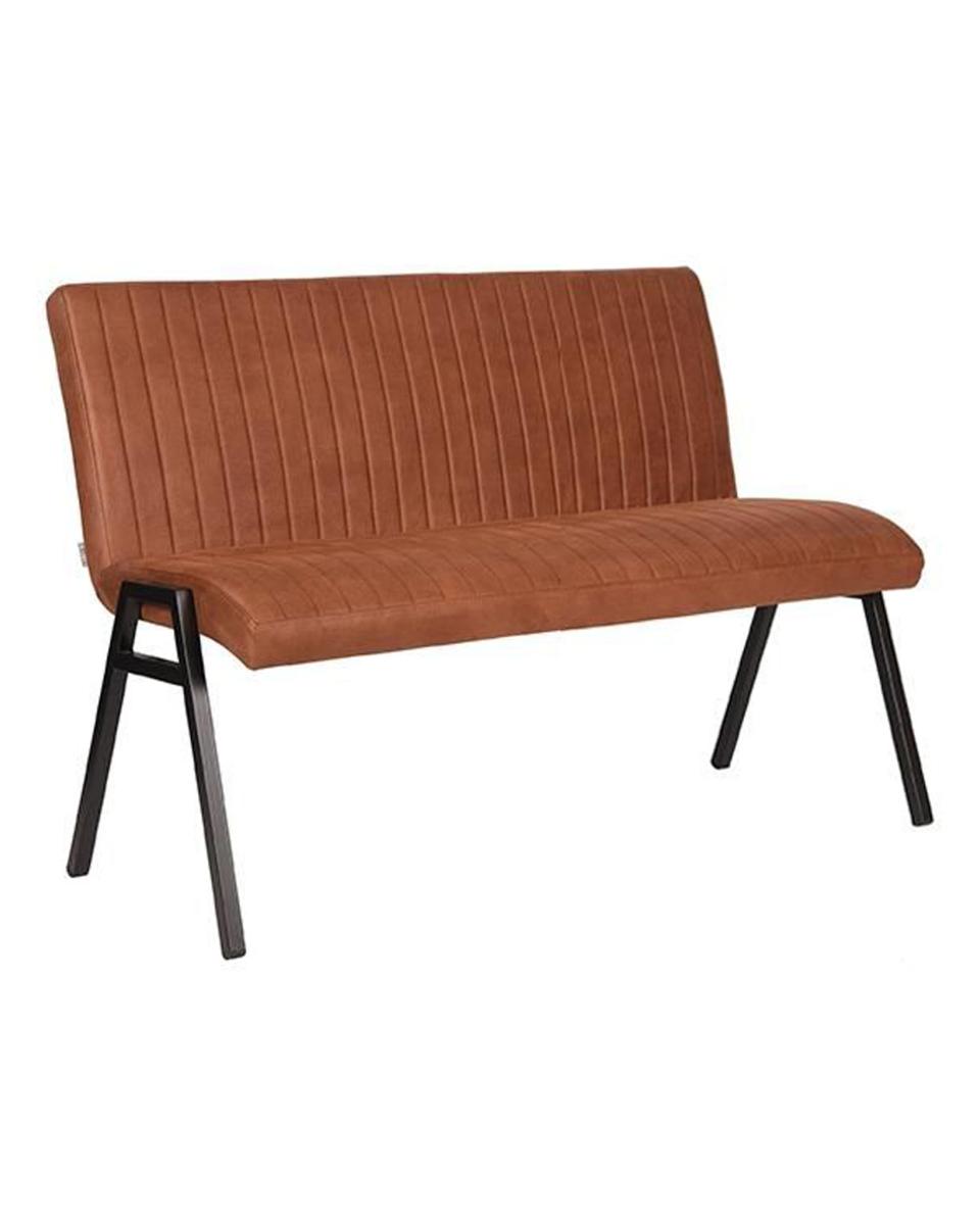 Horeca eetbank - Matty - 120 CM - Microvezel - Cognac - Promoline