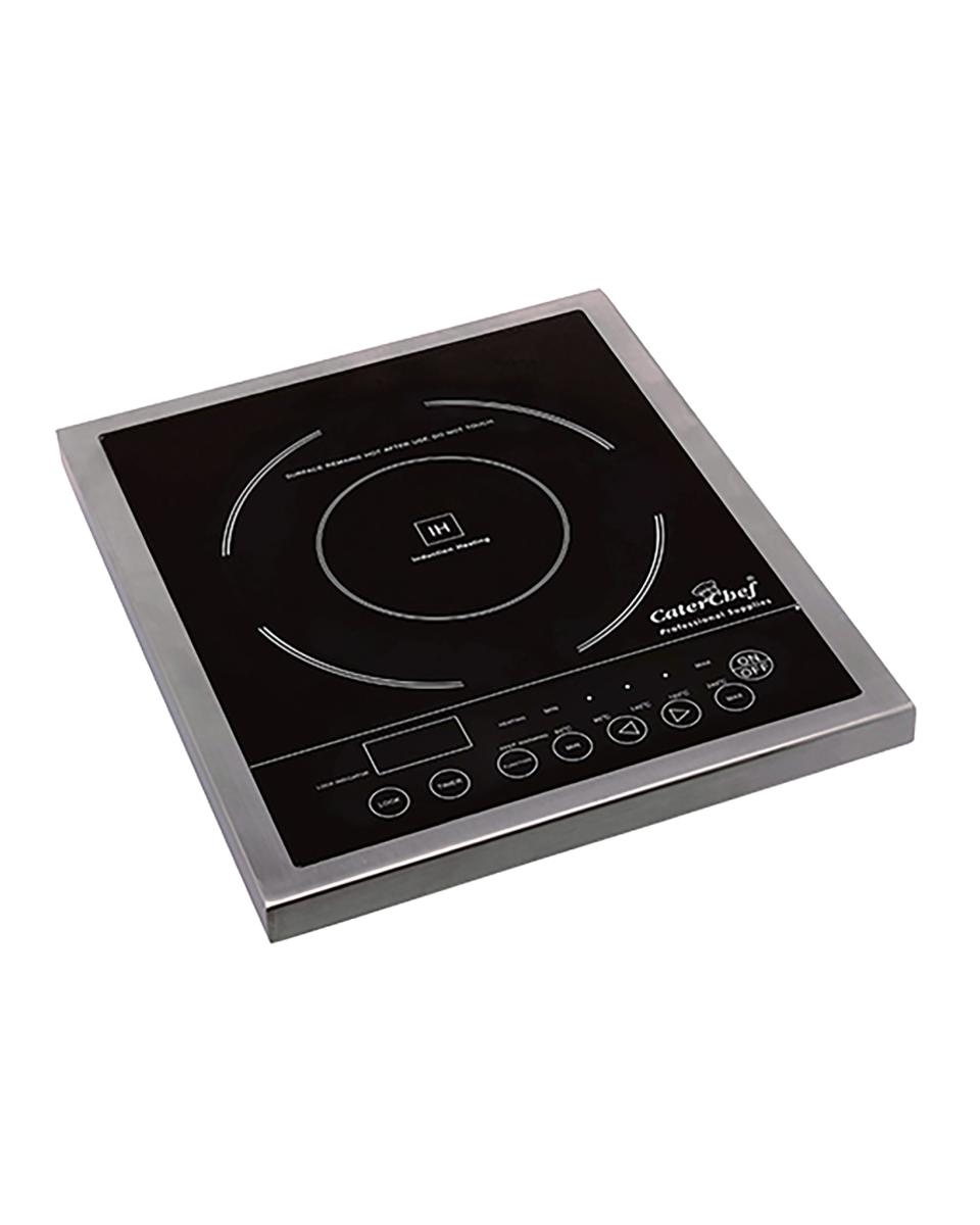 Kooktoestel - H 6.6 x 32.8 x 47 CM - 3.55 KG - 220 - 240 V - 2000 W - RVS - +60°C / +240°C - Inductie - Caterchef - 688062