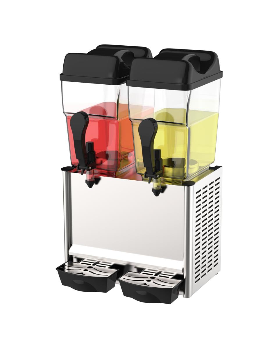Drankendispenser - 2 x 18 Liter - H 74 x 48 x 46 CM - 220-240 V - Gekoeld - Promoline