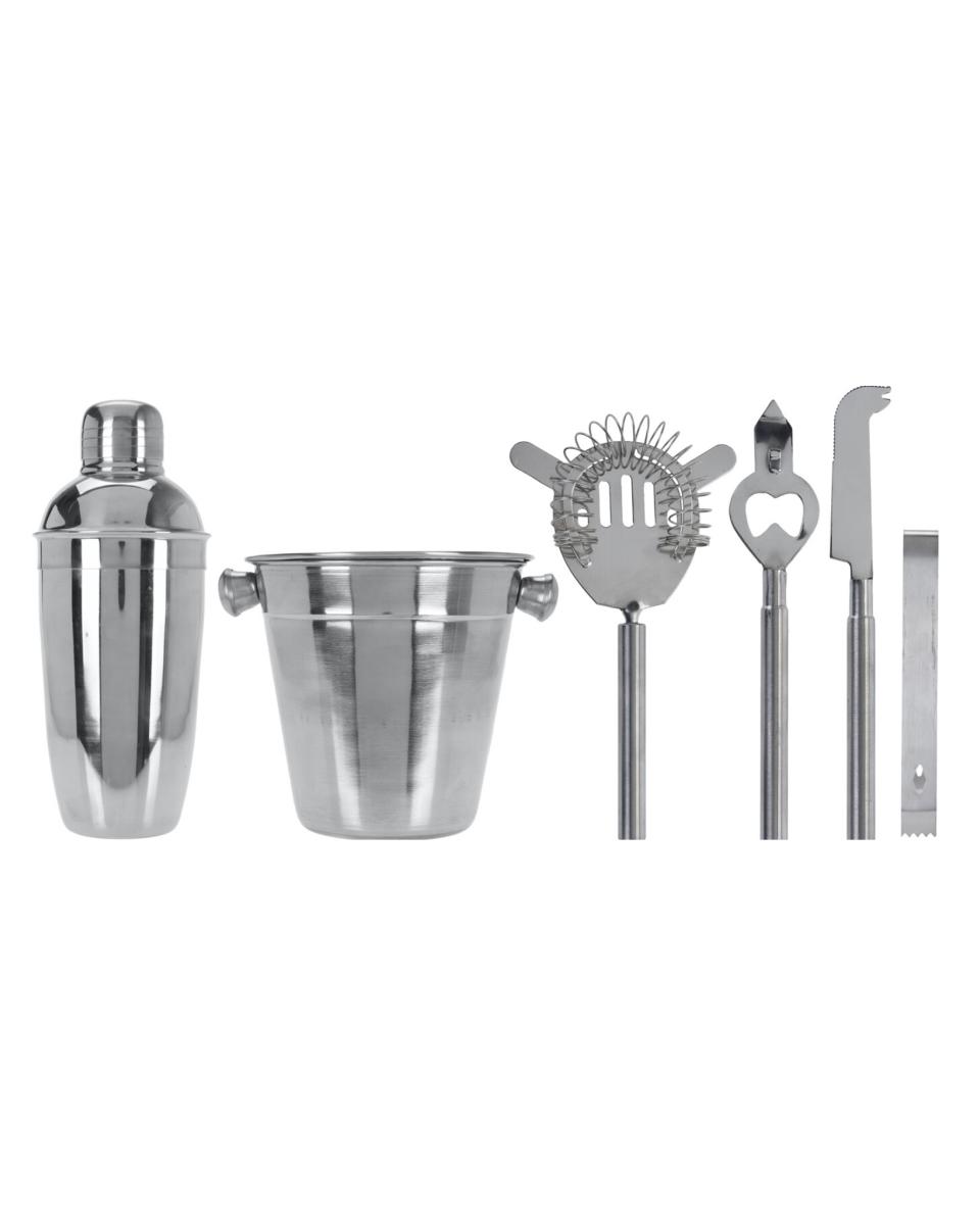 Barset - 6 Delig - RVS - Promoline