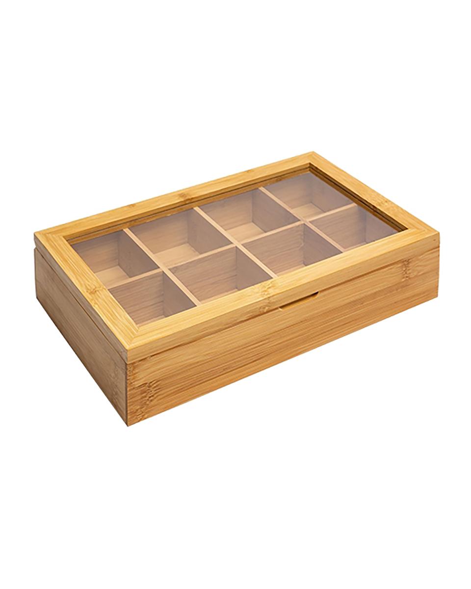 Theedoos - H 6.3 x 31.8 x 19.8 CM - 0.847 KG - Bamboe - Westmark - 081100