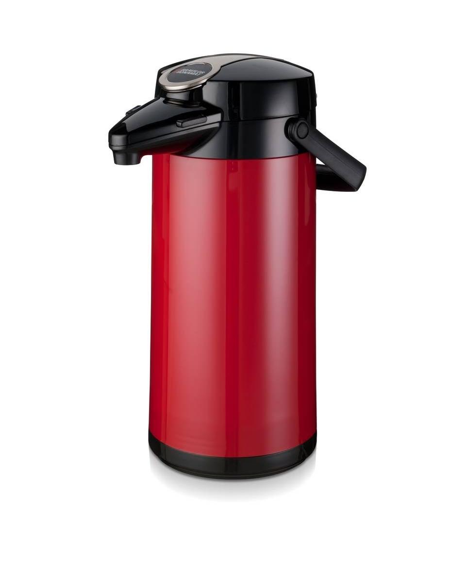 Airpot Furento - 2.2 Liter - Rood/Glas - Bravilor - 7.171.337.101