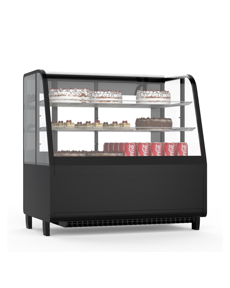 Koelvitrine - Tafelmodel - 100 Liter - Zwart - Promoline