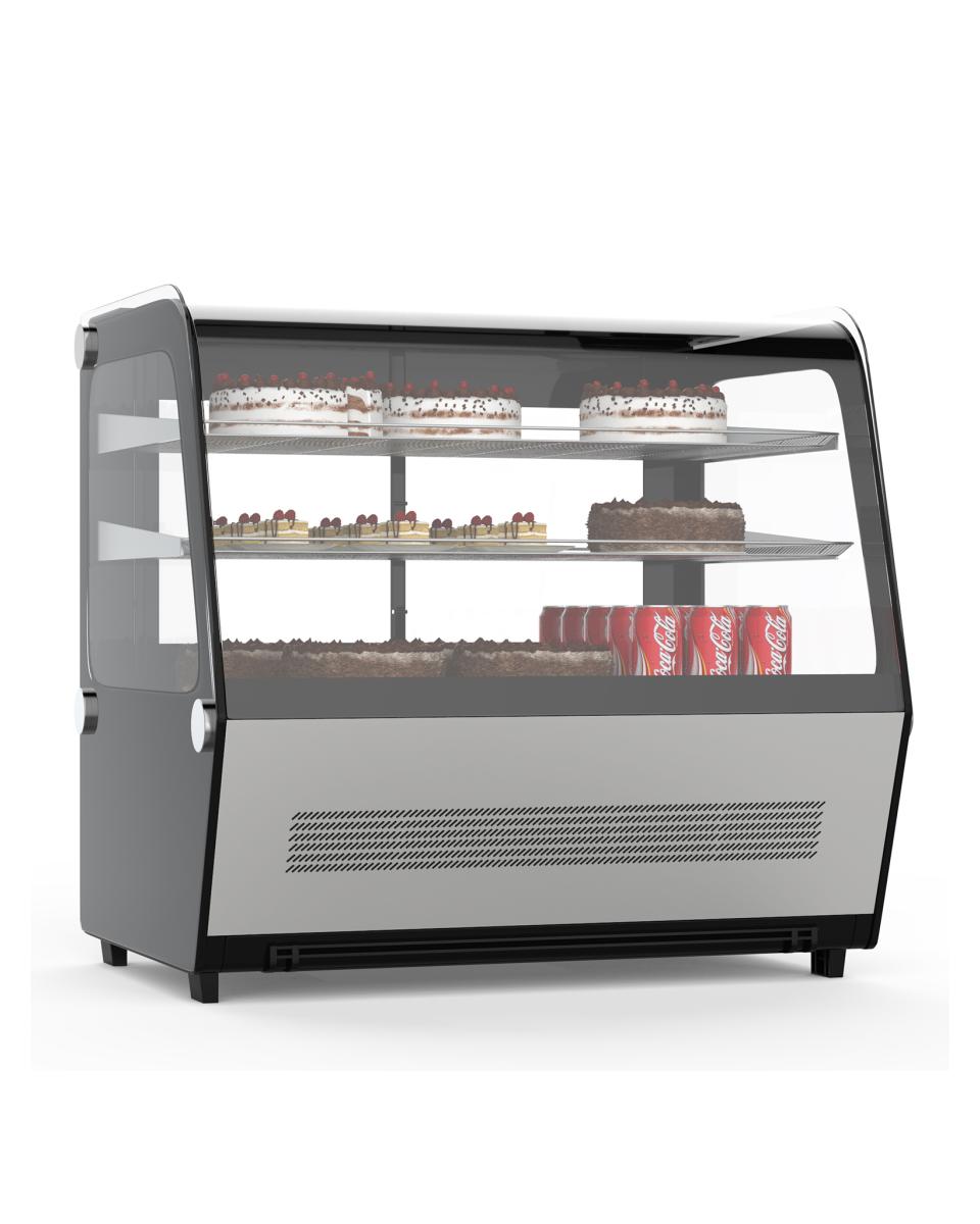 Koelvitrine - Tafelmodel - 120 Liter - RVS - Promoline