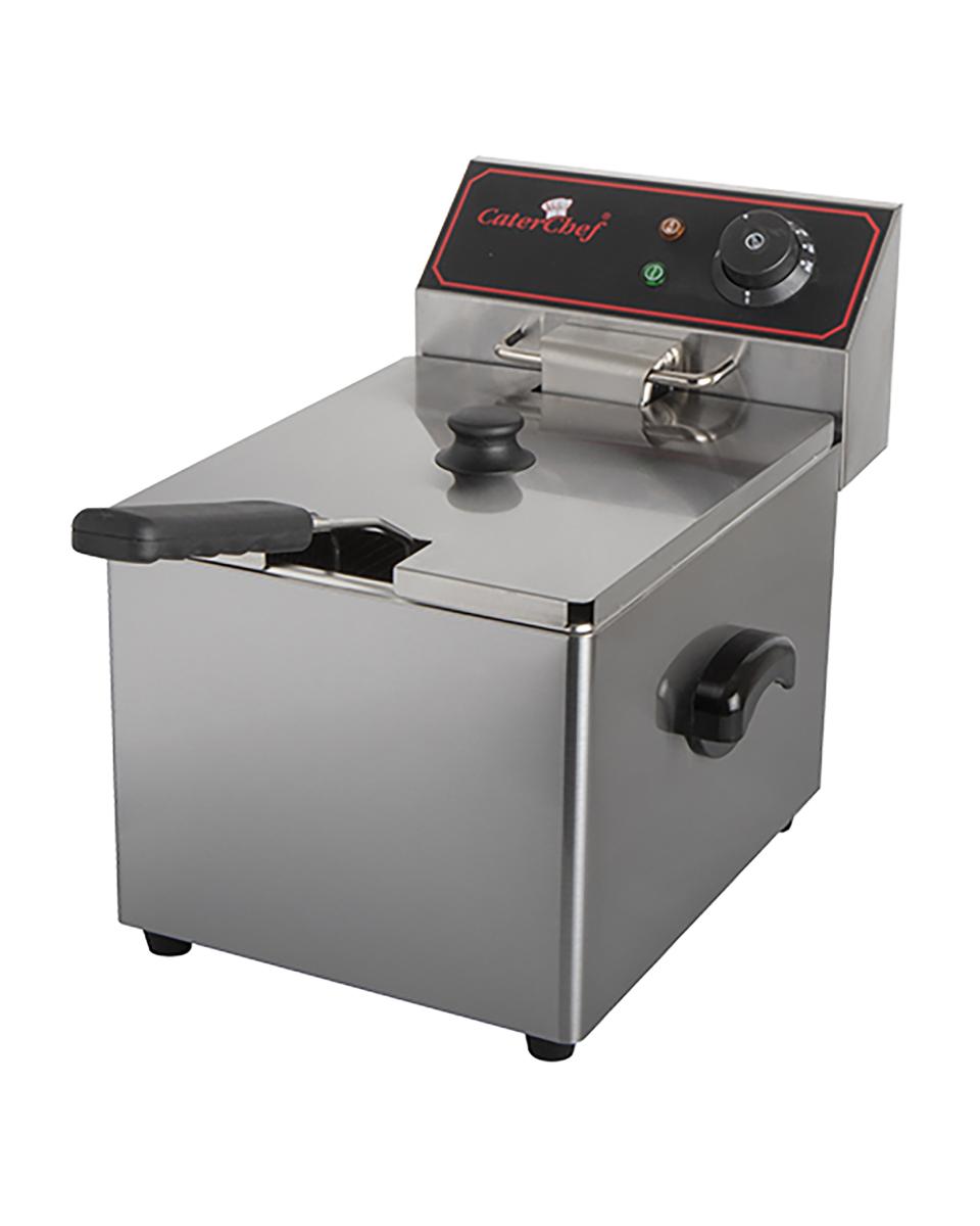 Friteuse - H 34.6 x 26.3 x 40.9 CM - 7 KG - 220 - 240 V - 3250 W - RVS - 8 Liter - Elektrisch - Caterchef - 688008