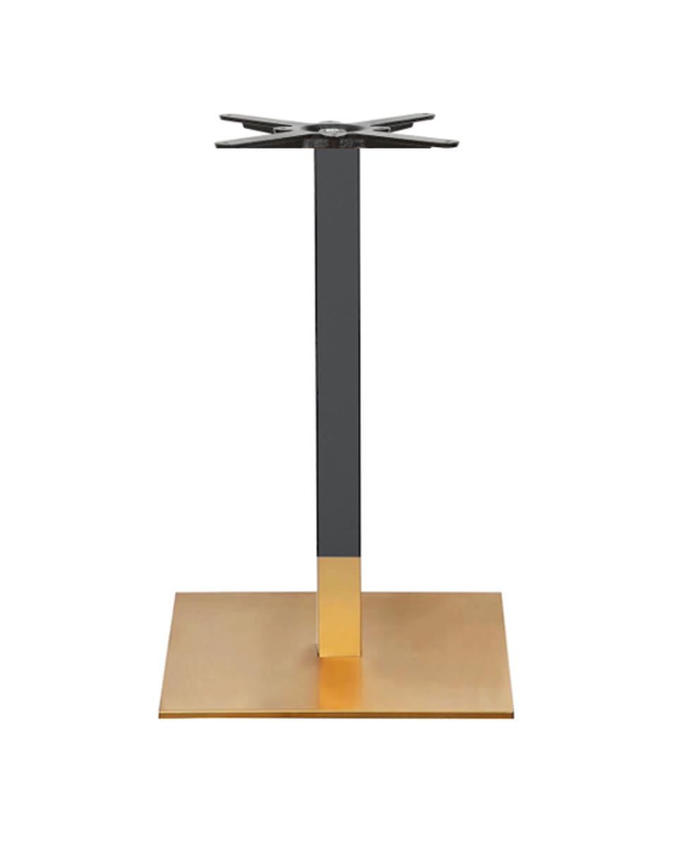 Onderstel - Goud / Zwart - 40 x 40 CM - Plat Glad - Promoline