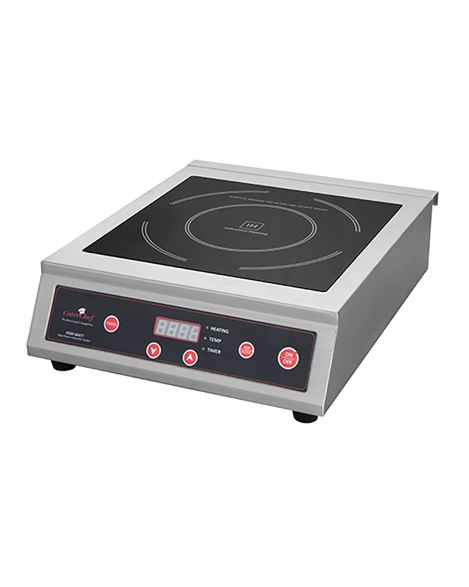 Kooktoestel - H 12.1 x 34 x 44.5 CM - 6.6 KG - 220 - 240 V - 3500 W - RVS - +60°C / +240°C - Inductie - Caterchef - 688060