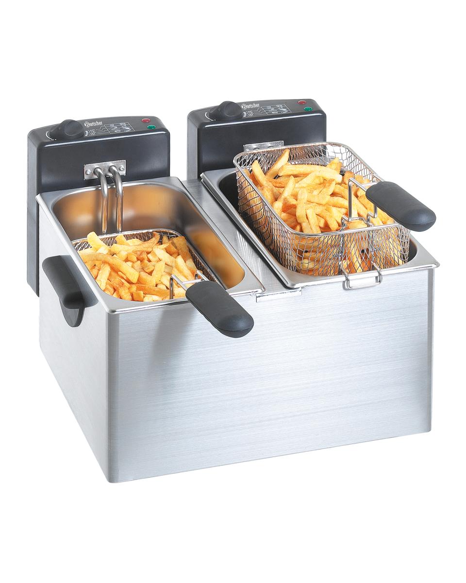 Friteuse - 2 x 4 Liter - 230V - Bartscher - A165112