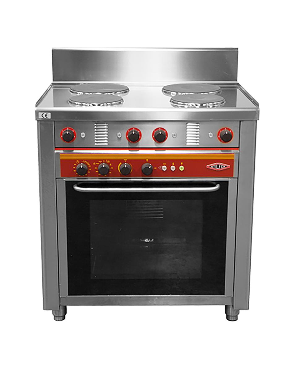 Fornuis - H 101 x 76 x 55.5 CM - 10 KG - 9500 W - RVS - Stilfer - 527401