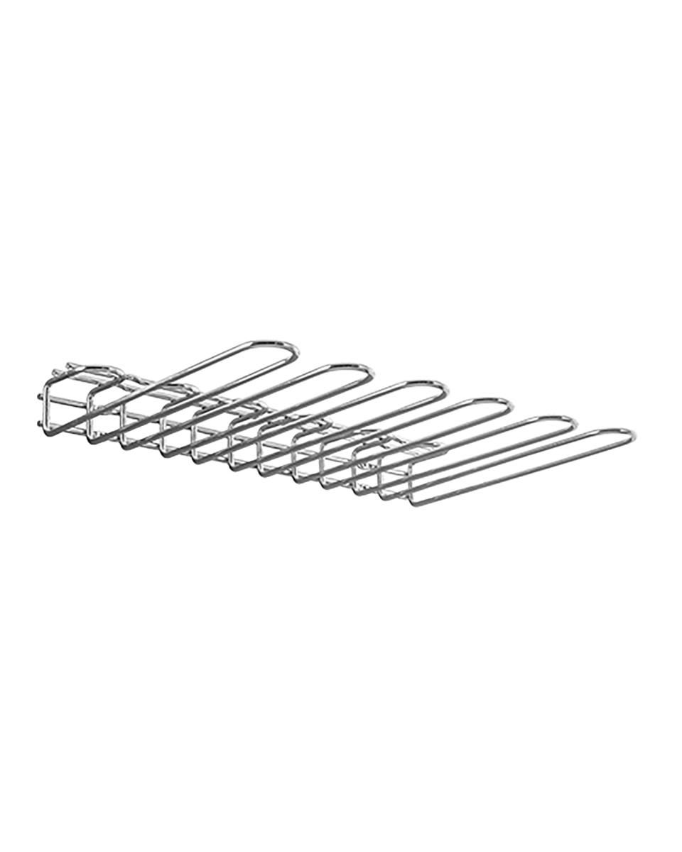 Glazen-Ophangrek - H 5.5 x 45 x 31.6 CM - 1.77 KG - Verchroomd - Louis Tellier - 110050