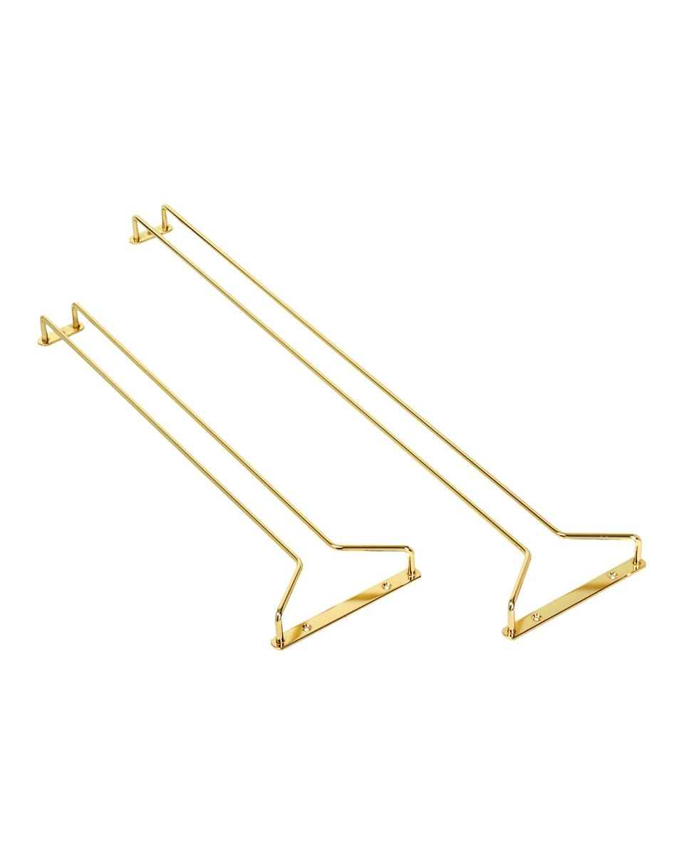 Glasophangrek - 30 CM - Enkel - Messing - 2 Stuks - Bar Professional - GCC3014