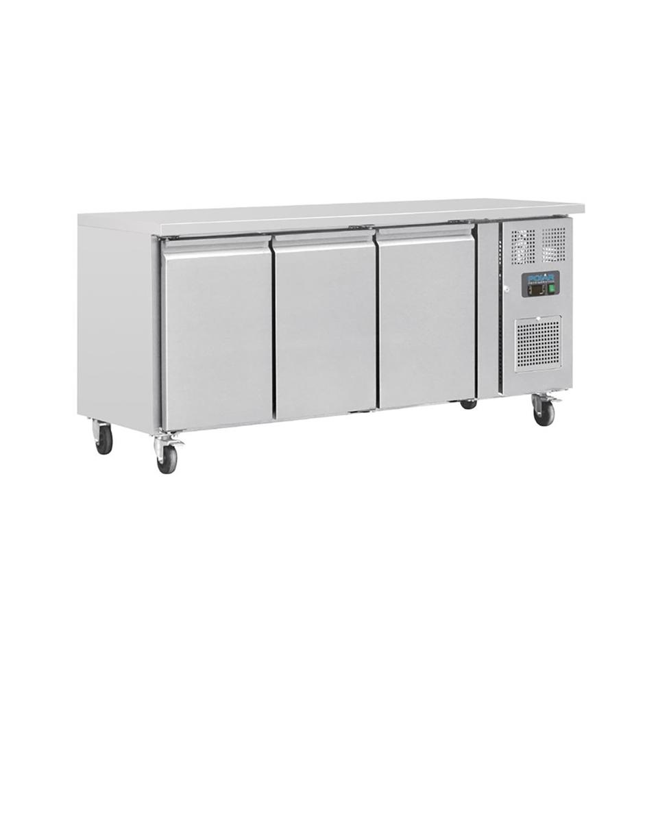 Koelwerkbank - 339 Liter - 3 deurs - H 86 x 179.5 x 60 CM - 230 V - RVS - Polar - G378