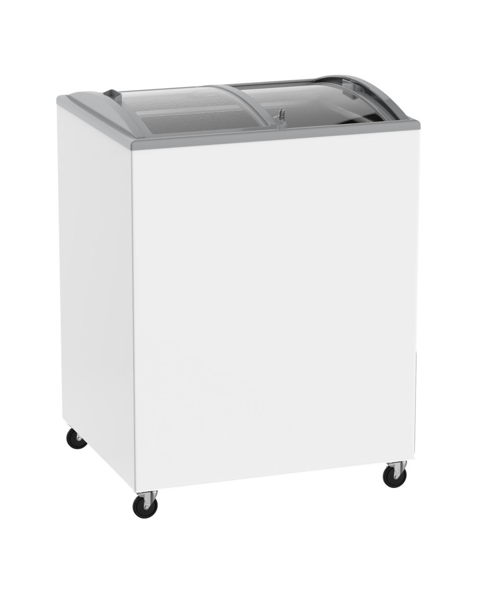Ijsconservator - Ijsvitrine - 200 Liter - Schuifdeur - H 90.4 x 76.3 x 65.3 CM - Promoline