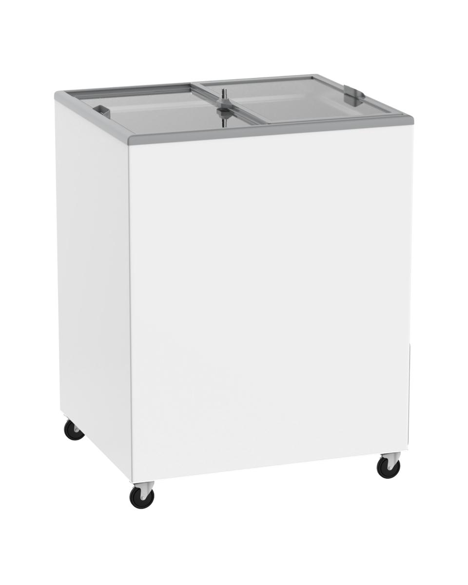 ijsconservator - ijsvitrine - 200 Liter - Schuifdeur - Plat - H 90.4 x 76.3 x 65.3 CM - Promoline
