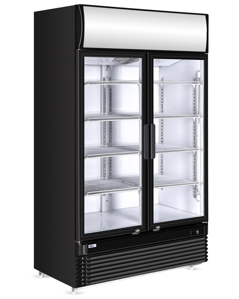 Koelvitrine met dubbele deur 750L - H 196.5 X 59.5 X 112 CM - Hendi - 233795