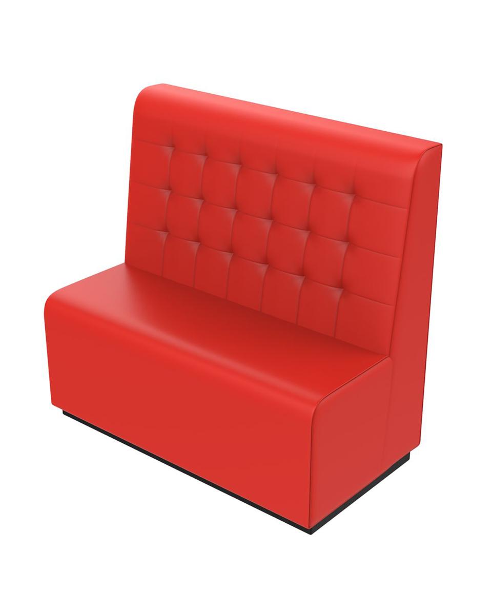 Horeca eetbank - Amsterdam - Rood - 122 cm - Promoline