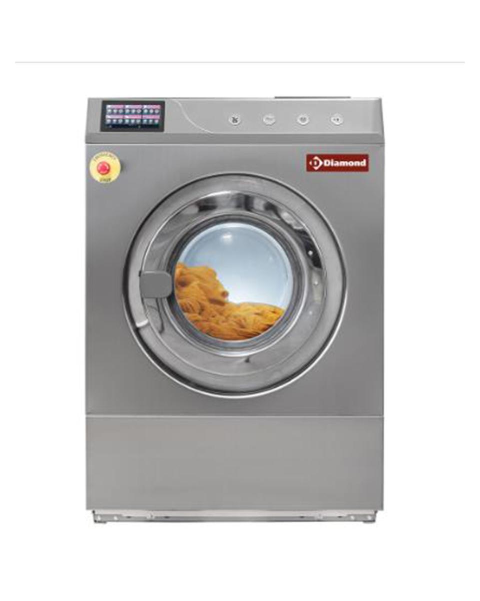 Industriele wasmachine - 23 KG - RVS - Verankert - Touchscreen - 400V - Diamond - DRW23-TS/D