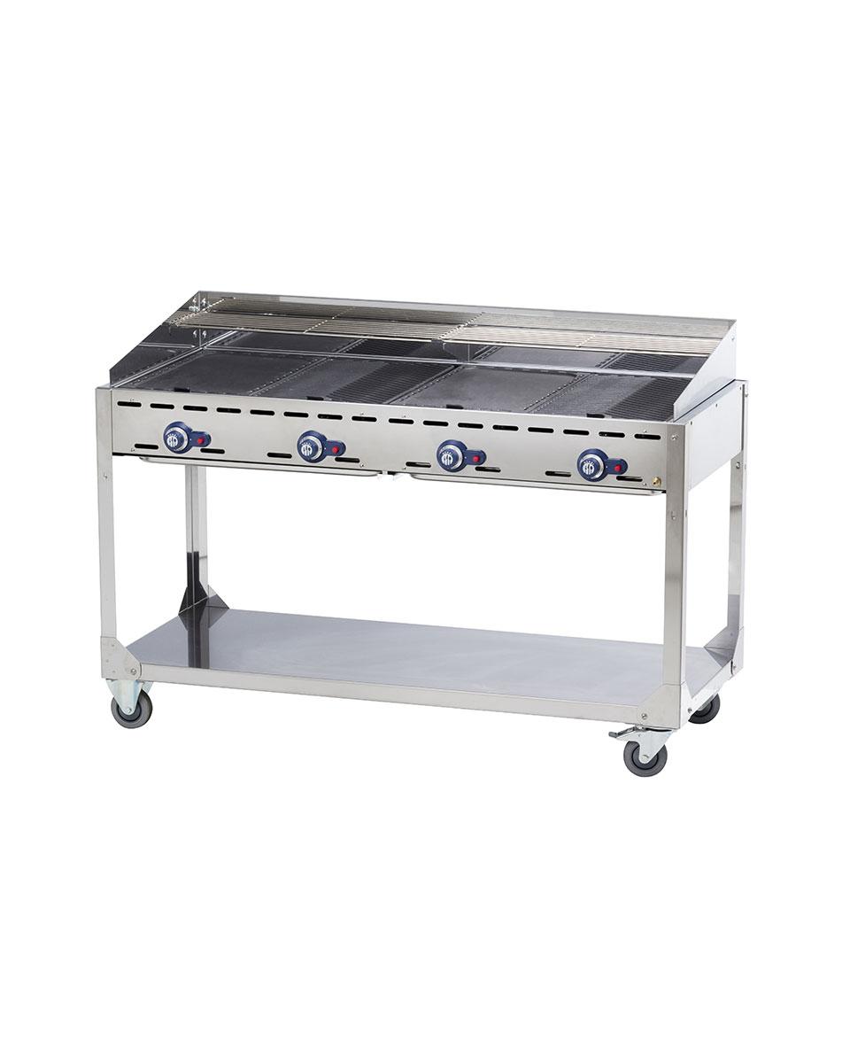Green Fire met 4 Branders - 140 X 61.2 CM - Hendi - 149614