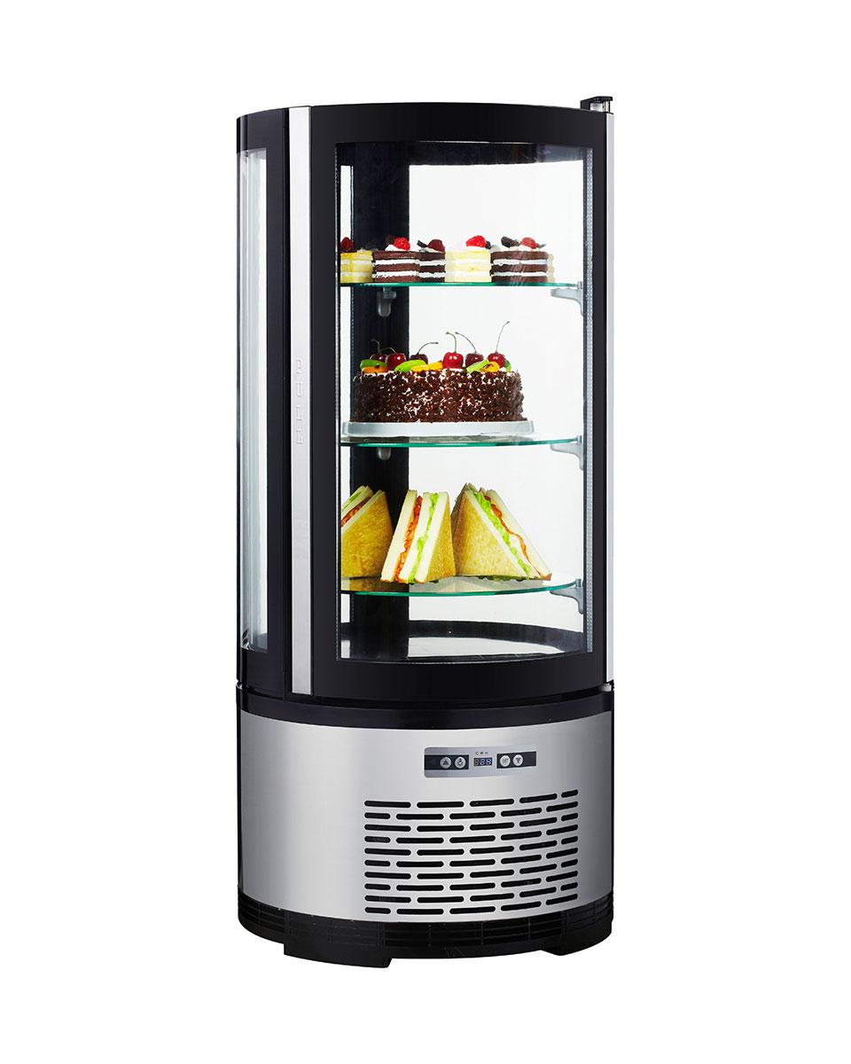 Gebaksvitrine Rond - 100 L - Hendi - 233825