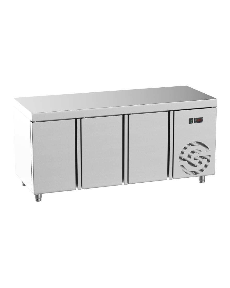 Koelwerkbank - 3 deurs - Greenline - Rvs - 179x70x85(h) Cm