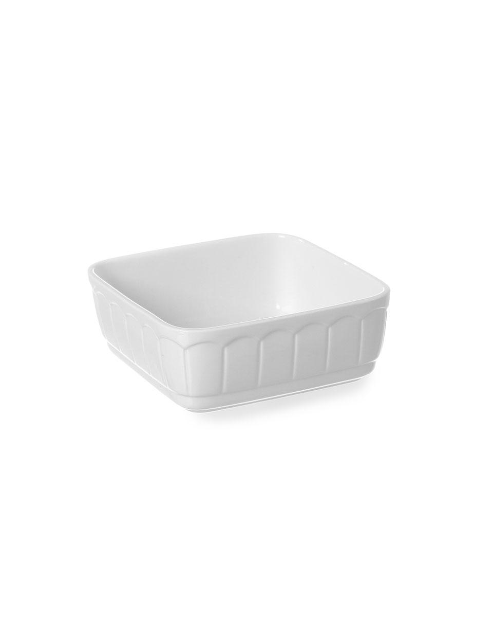 Rustica Ovenschaal - 16.5 X 16.5 CM - Wit - Porselein - Hendi - 786352
