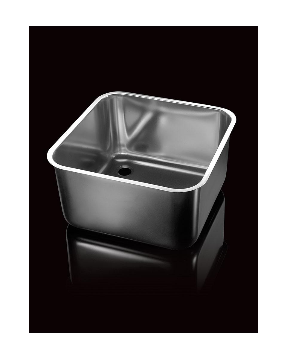 RVS spoelbak - H 25 x 40 x 40 CM - Promoline