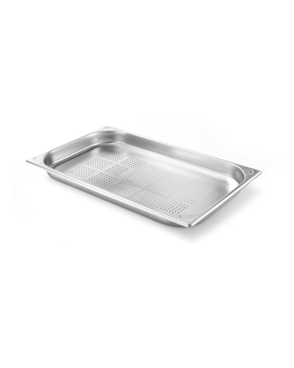 Gastronormbak 1/1 geperforeerd - RVS - H 4 X 32.5 X 53 CM - Hendi - 807118