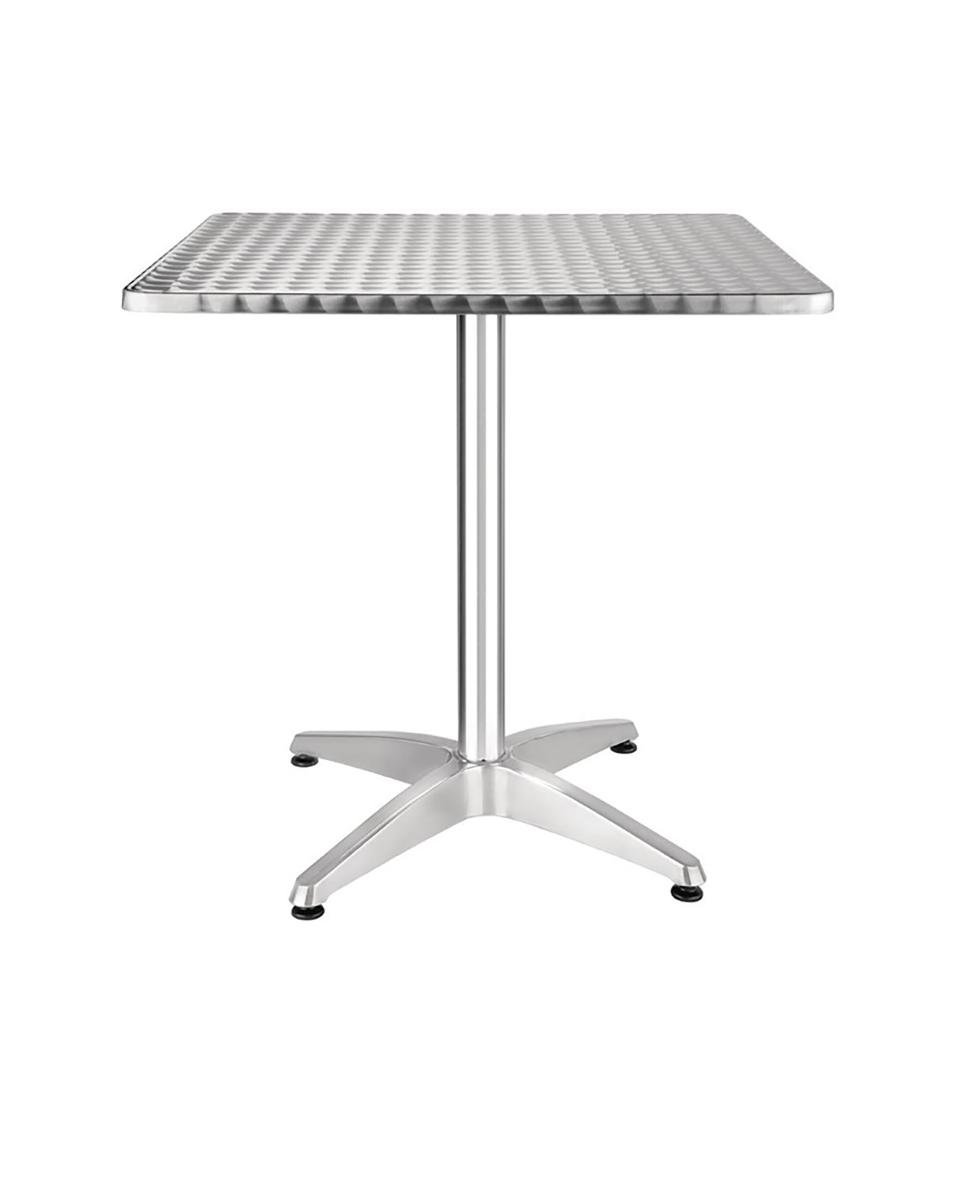 Tafel - H 72 x 70 x 70 CM - RVS/Aluminium - Bolero - CG834