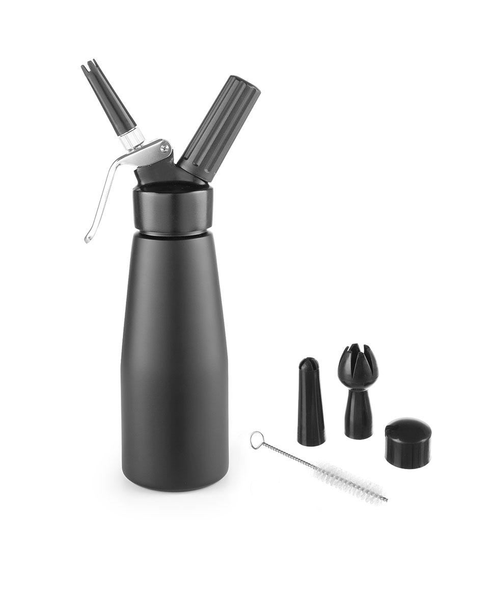 Slagroomapparaat - Kitchen Line - 0.5L- Zwart - Hendi - 588420