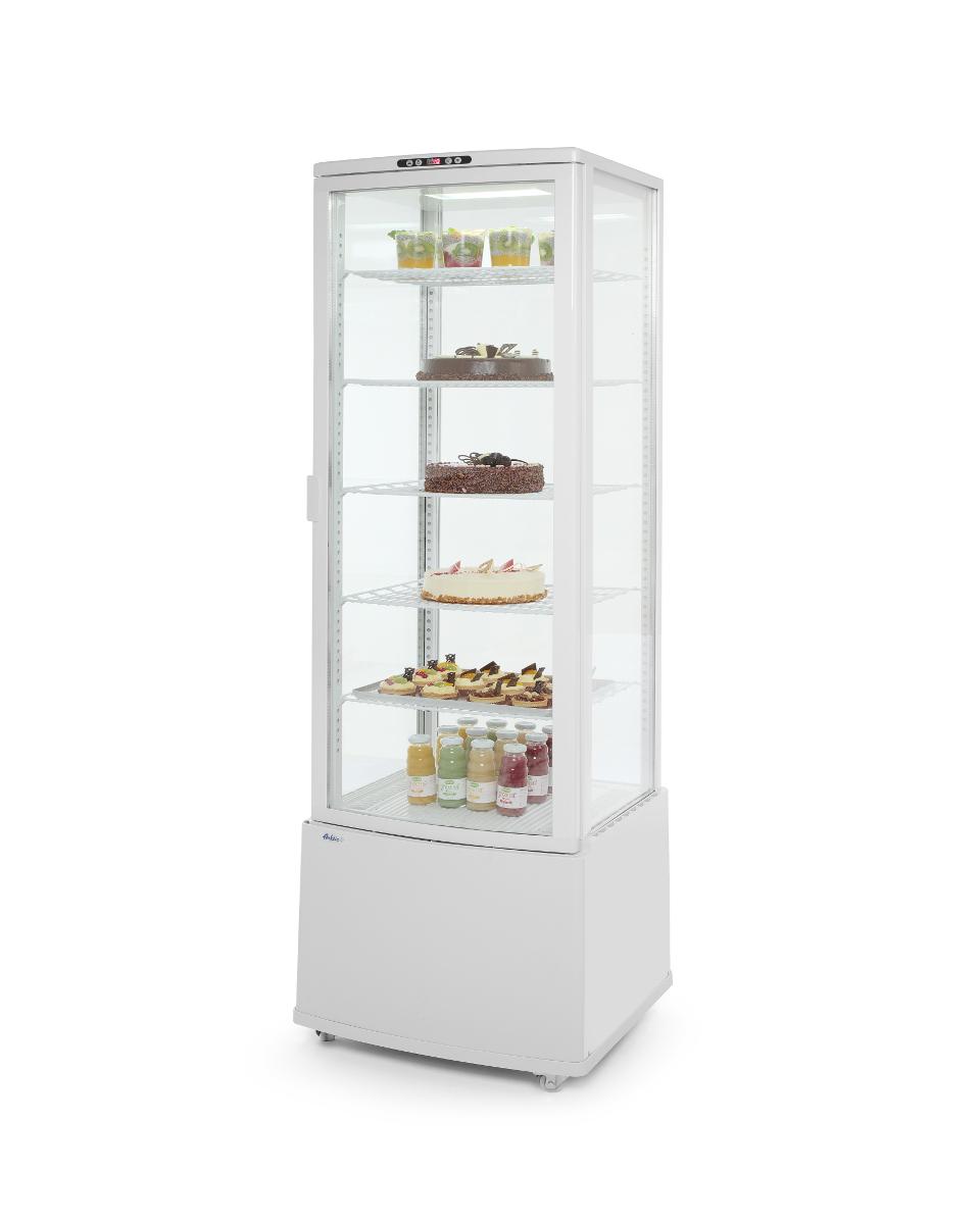 Gekoelde Display Kast - Wit - 280 Liter - 5 Schappen - Hendi - 233696