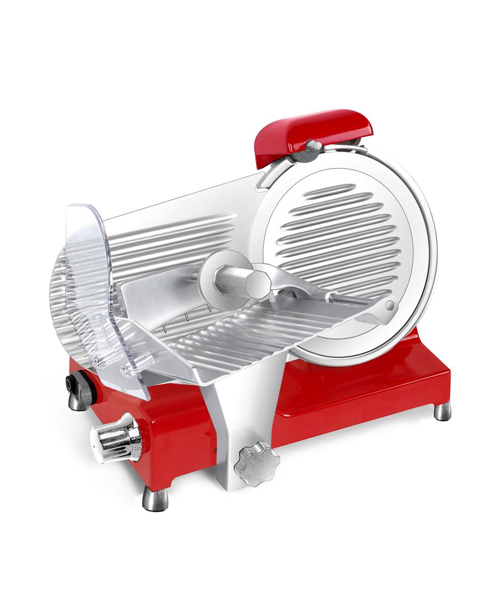 Vleessnijmachine - Rood DeLuxe - Ø19.5 CM mes - 150W - Promoline