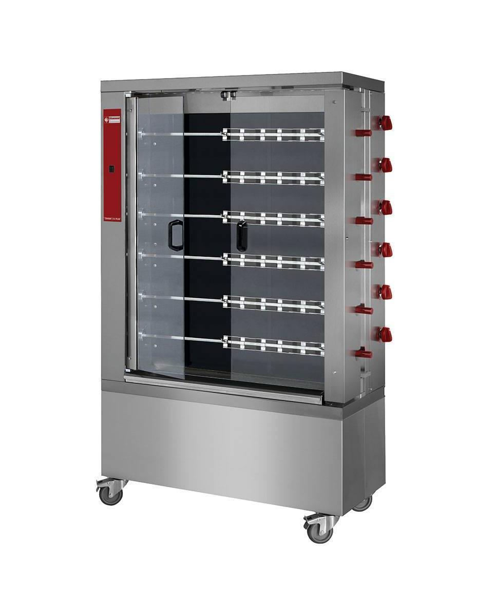Kippengrill - Vitokeramisch - 36 kippen - 400V - Diamond - RVE/6C-CM