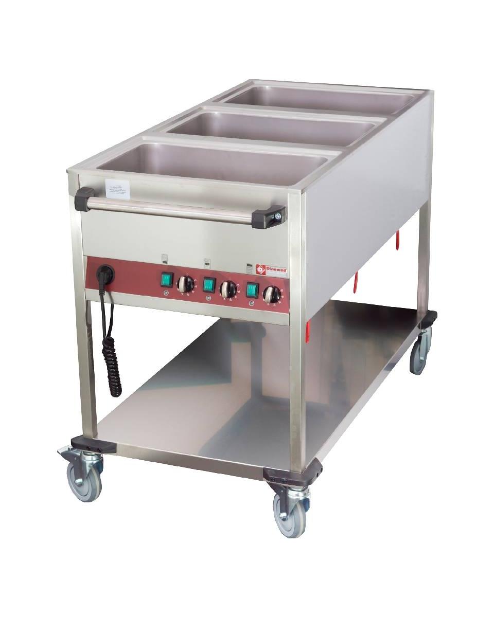 Verwarmde kar - 3 x 1/1 GN - 3 temperaturen - Diamond - CT331/D-N
